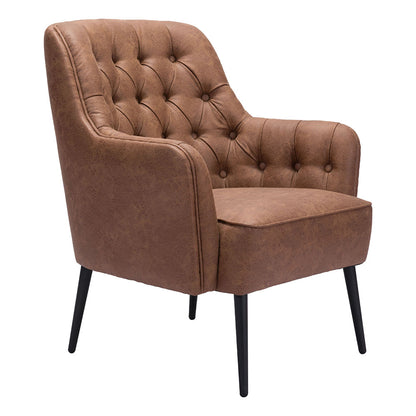 TASMANIA ACCENT CHAIR  VINTAGE BROWN