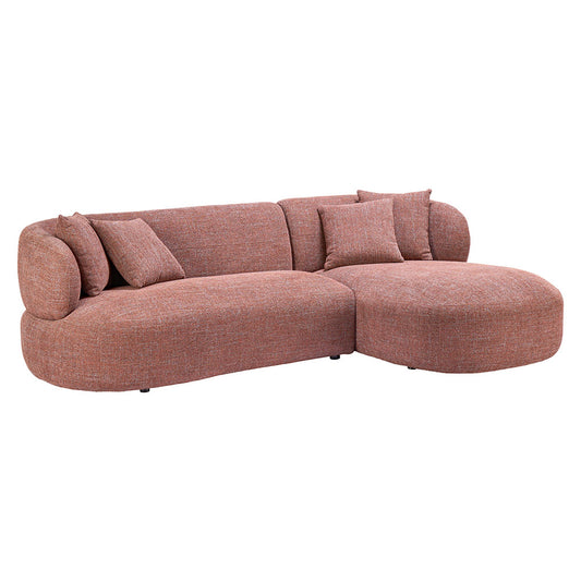 VENECIA CHAISE SECTIONAL BROWN