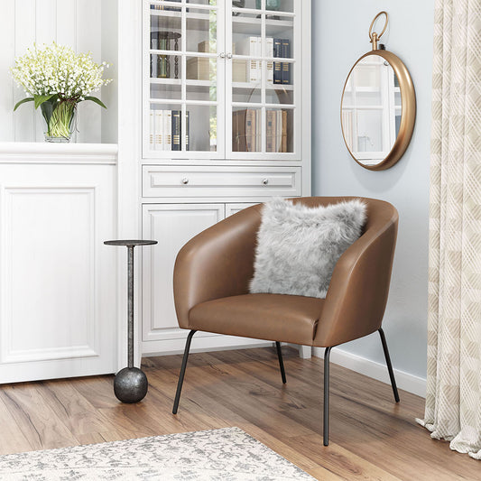QUINTEN ACCENT CHAIR VINTAGE BROWN