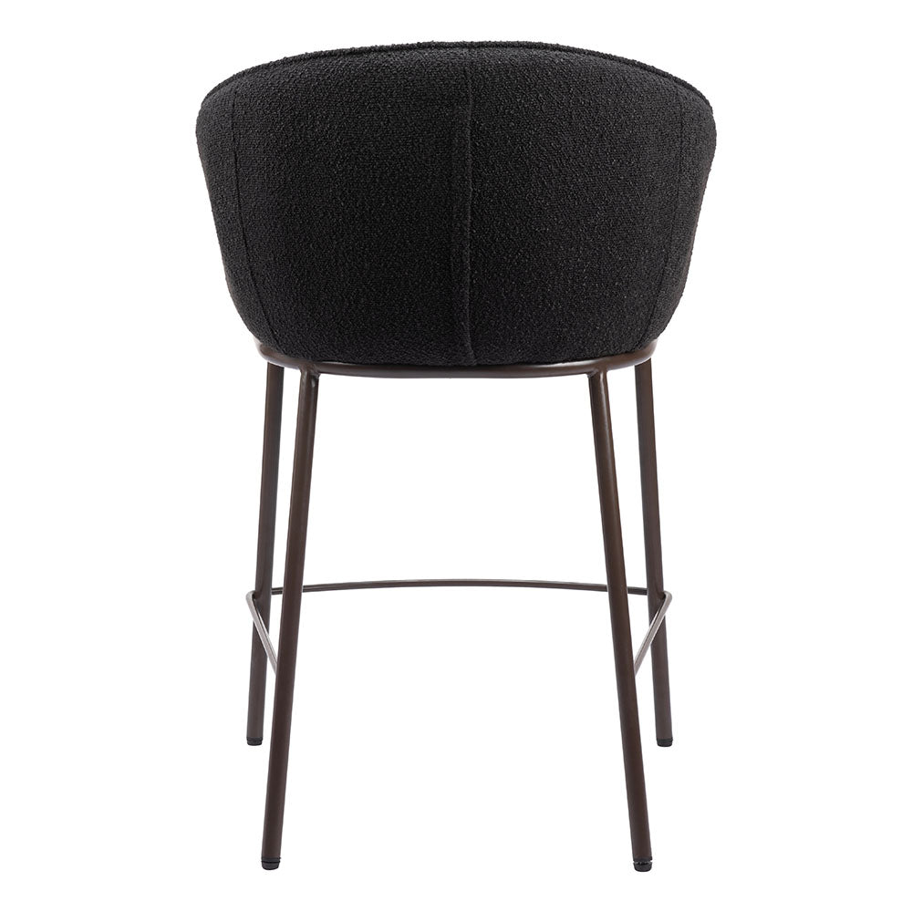 ESSEN COUNTER STOOL BLACK & BRONZE