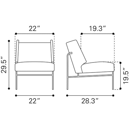 ATLANTA ACCENT CHAIR BROWN