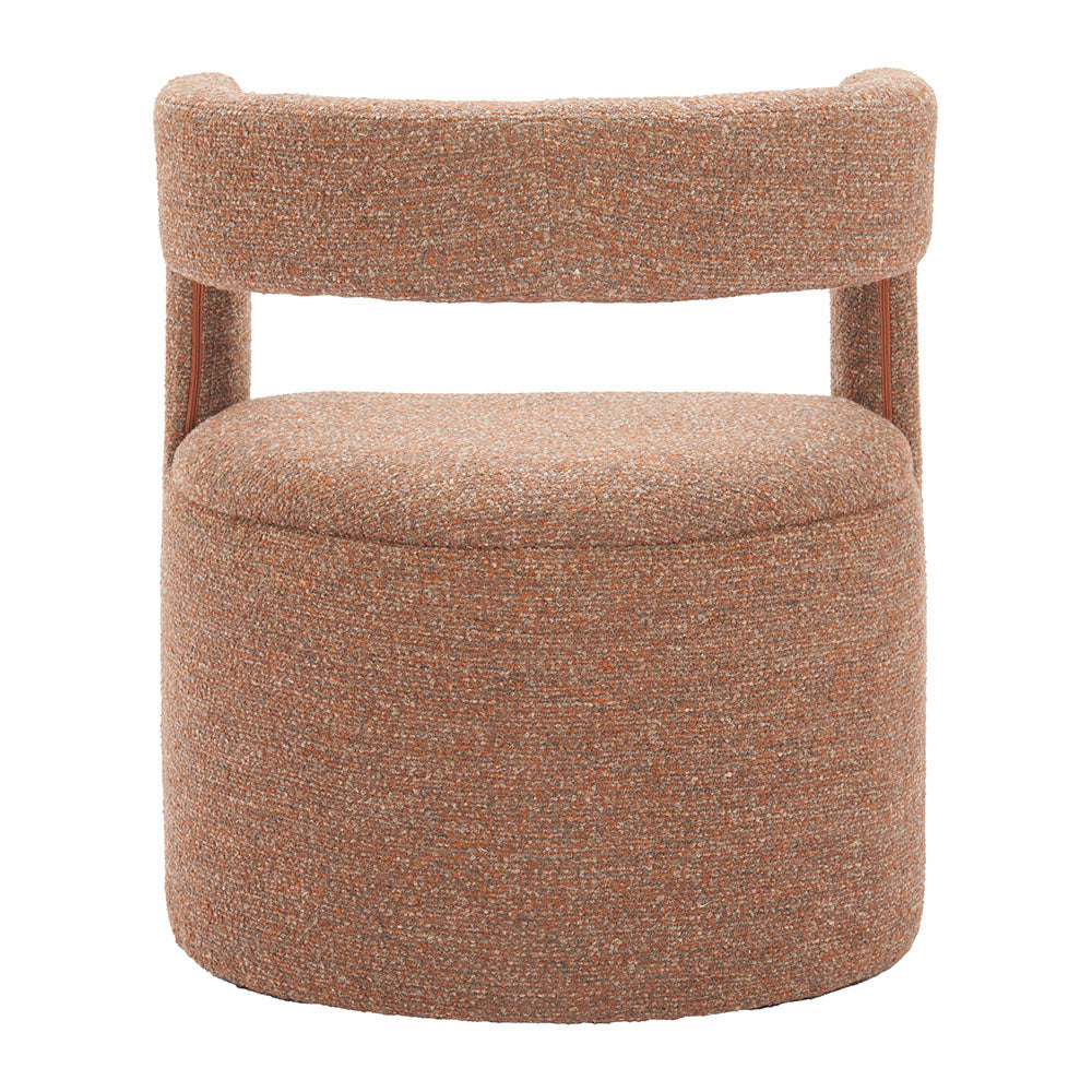 ATRIA ACCENT CHAIR & OTTOMAN TAWNY BROWN