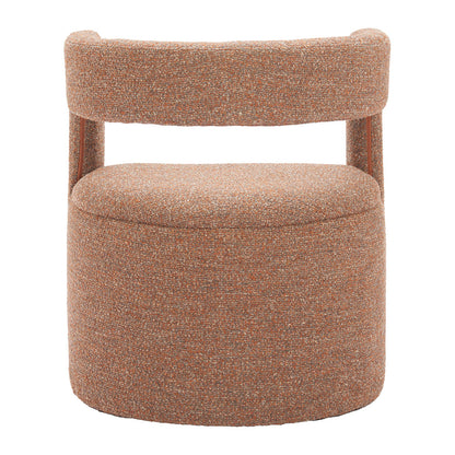 ATRIA ACCENT CHAIR & OTTOMAN TAWNY BROWN