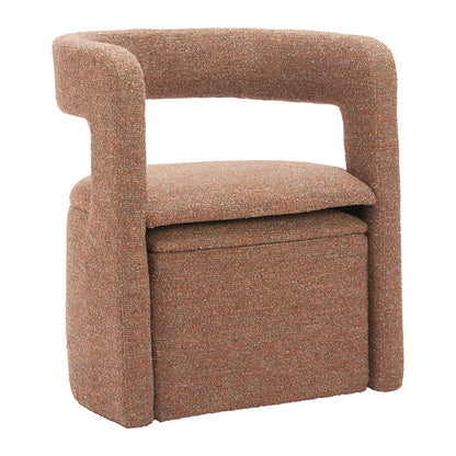 ATRIA ACCENT CHAIR & OTTOMAN TAWNY BROWN