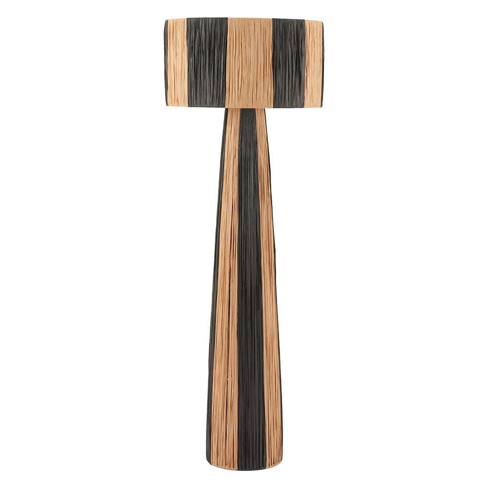 GALA FLOOR LAMP BLACK & NATURAL
