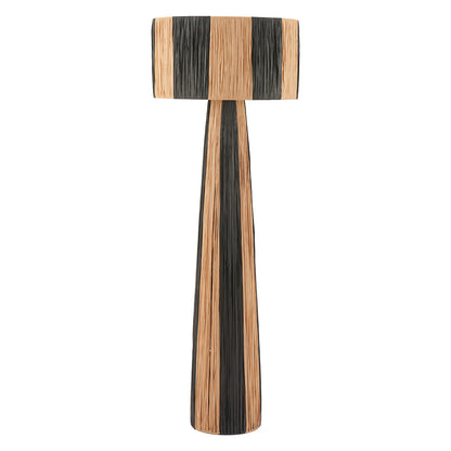GALA FLOOR LAMP BLACK & NATURAL