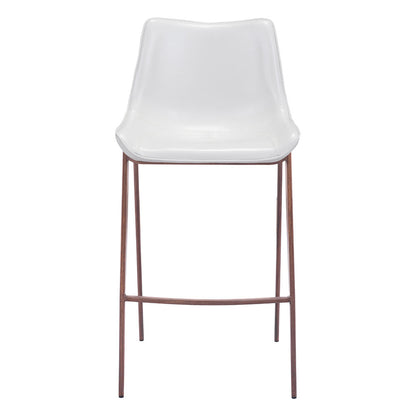 MAGNUS BARSTOOL WHITE & WALNUT