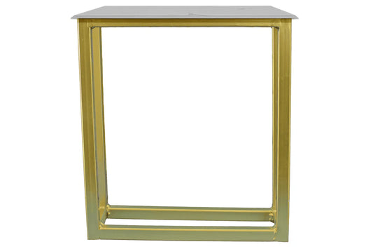 FAUX MARBLE END TABLE