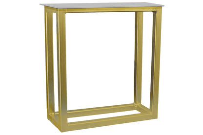 FAUX MARBLE END TABLE