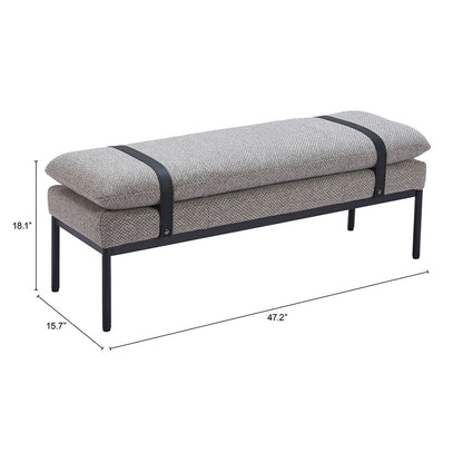 PADD BENCH GRAY