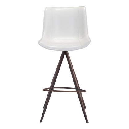AKI BARSTOOL WHITE & WALNUT