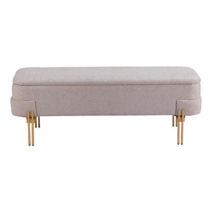 LEBRETON STORAGE BENCH OATMEAL BEIGE