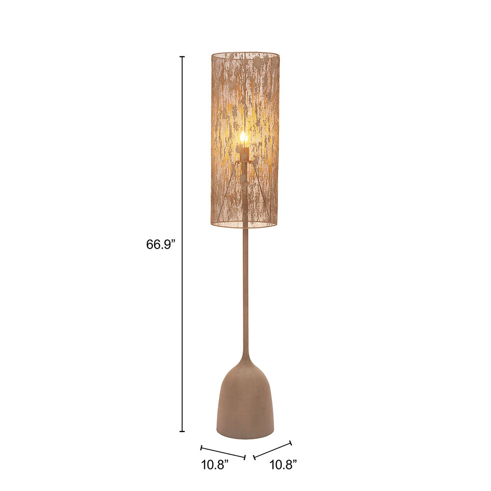 BUFF FLOOR LAMP TAUPE