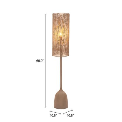 BUFF FLOOR LAMP TAUPE