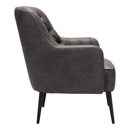TASMANIA ACCENT CHAIR  VINTAGE BLACK