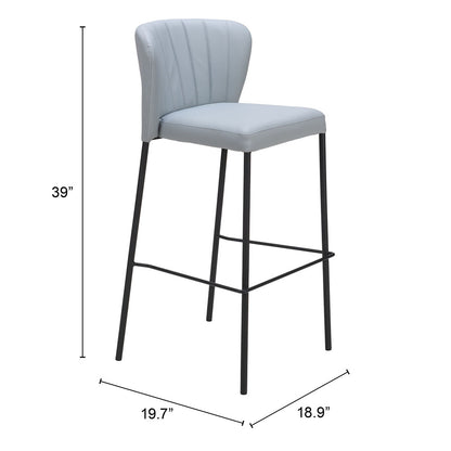 LINZ BARSTOOL GRAY