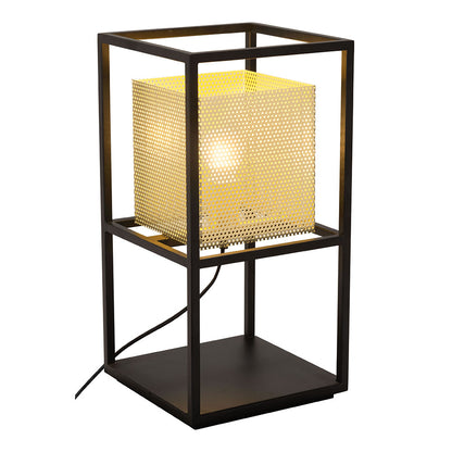 YVES TABLE LAMP GOLD & BLACK