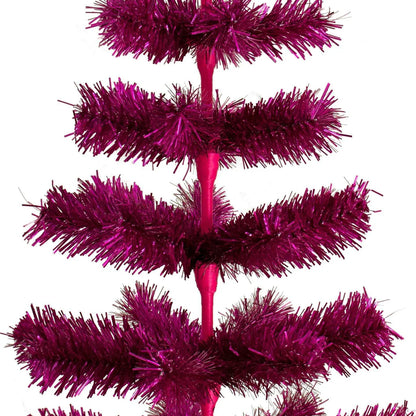 FUCHSIA TINSEL CHRISTMAS TREE