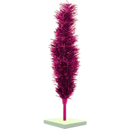 FUCHSIA TINSEL CHRISTMAS TREE
