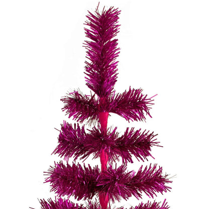 FUCHSIA TINSEL CHRISTMAS TREE