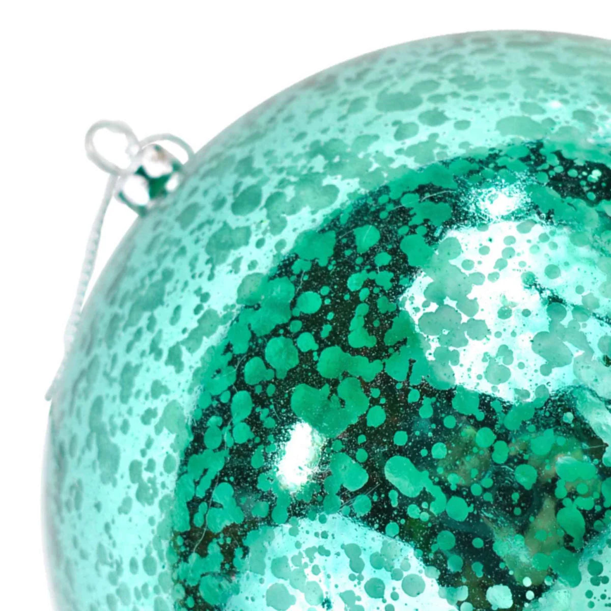 FUSCIA GREEN PLASTIC BALL ORNAMENTS