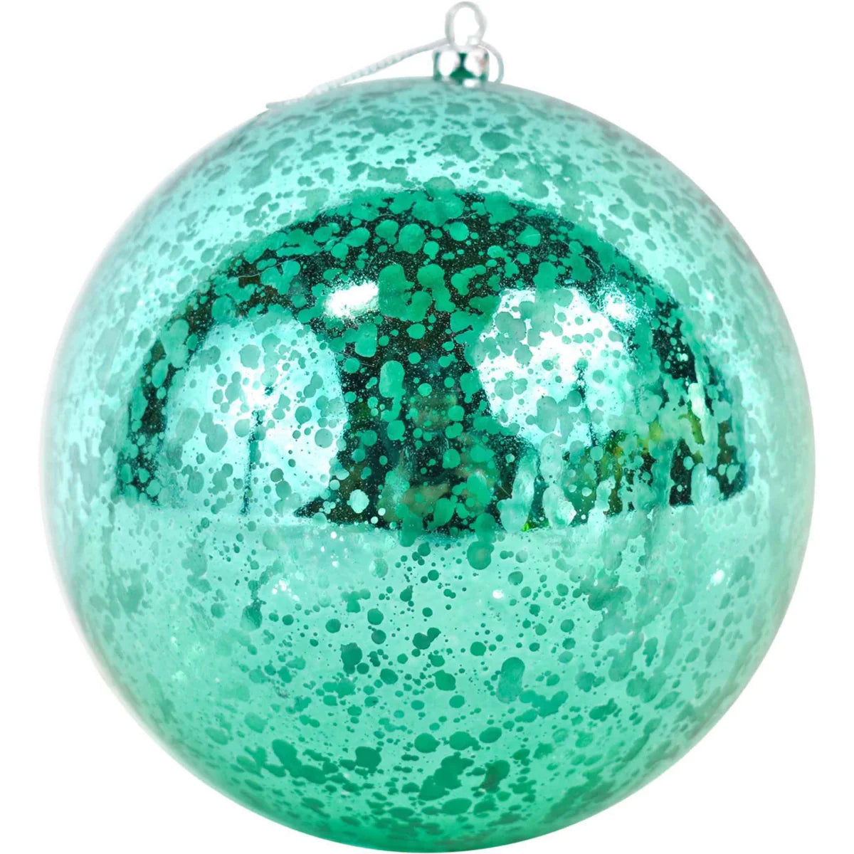 FUSCIA GREEN PLASTIC BALL ORNAMENTS