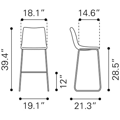 SMART BARSTOOL CHARCOAL