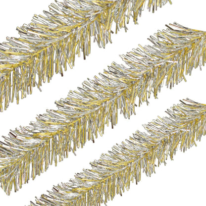 GOLD & SILVER TINSEL GARLAND