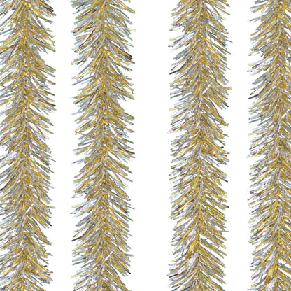 GOLD & SILVER TINSEL GARLAND