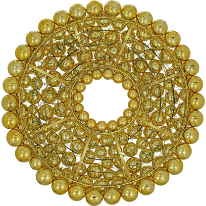 GOLD BALL ORNAMENT WREATH