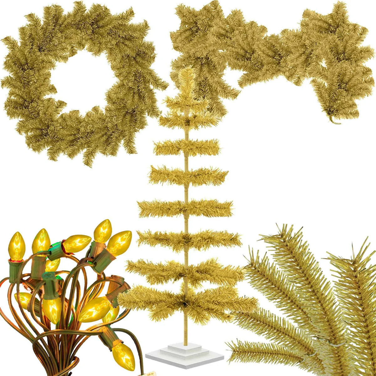 GOLD CHRISTMAS DECORATION BUNDLE KIT