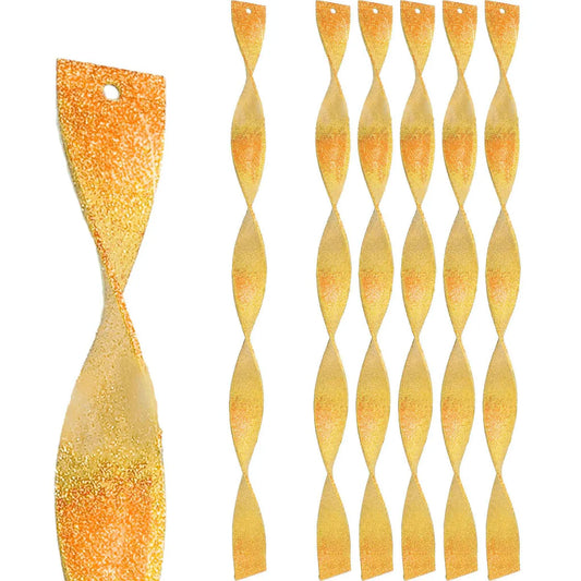 GOLD GLITTER ICICLE FINIALS