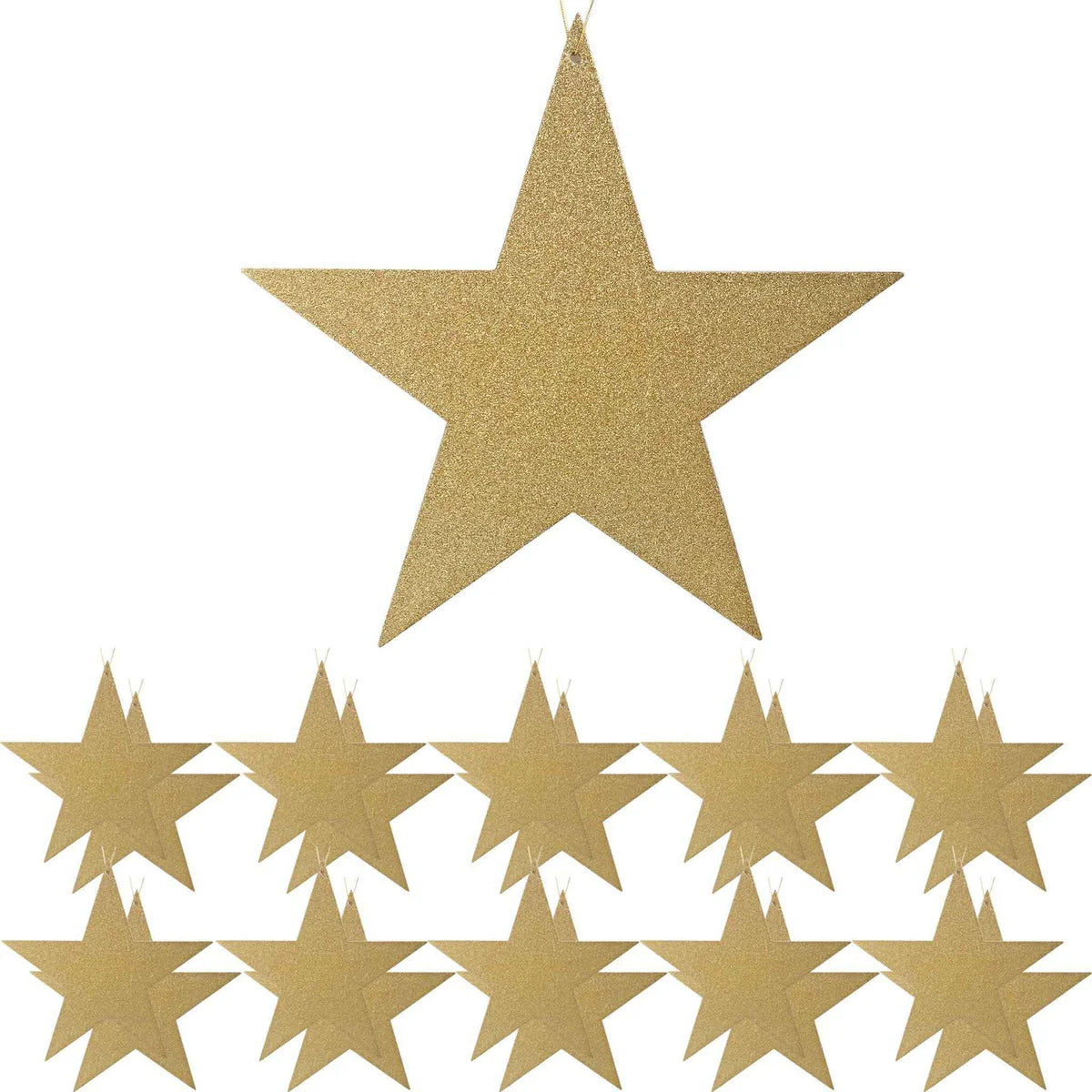 GOLD GLITTERED STARS