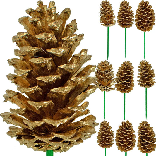 GOLD PINE CONES