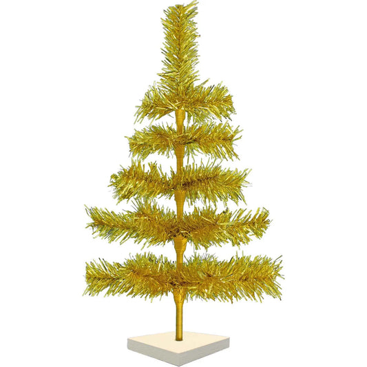 GOLD TINSEL CHRISTMAS TREE