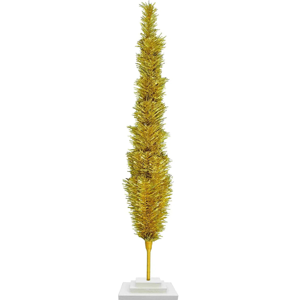 GOLD TINSEL CHRISTMAS TREE
