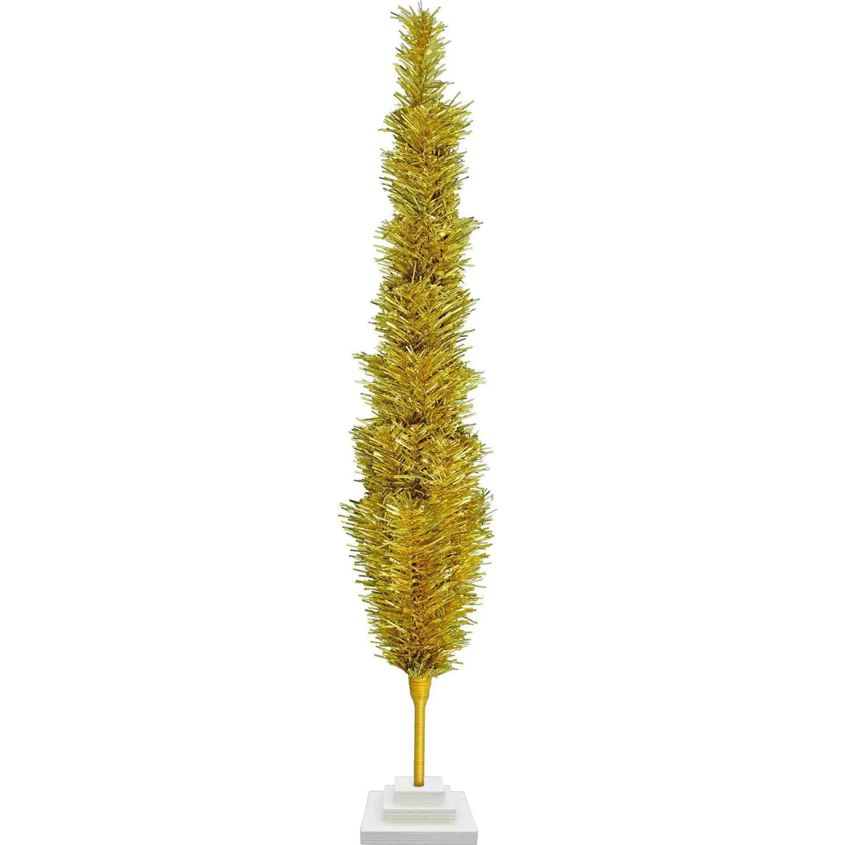 GOLD TINSEL CHRISTMAS TREE