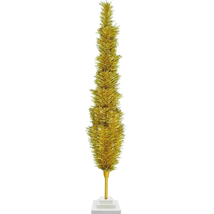 GOLD TINSEL CHRISTMAS TREE