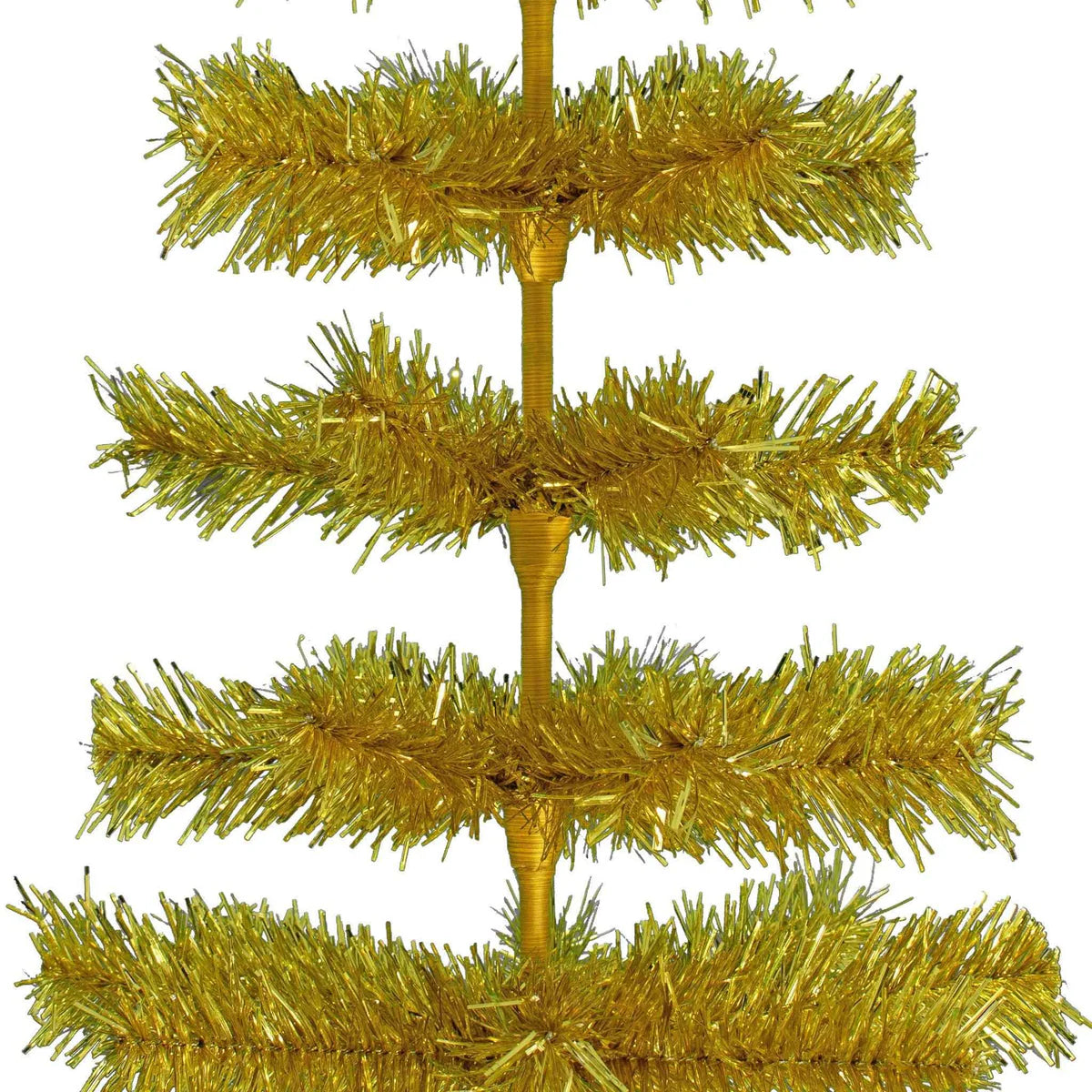 GOLD TINSEL CHRISTMAS TREE