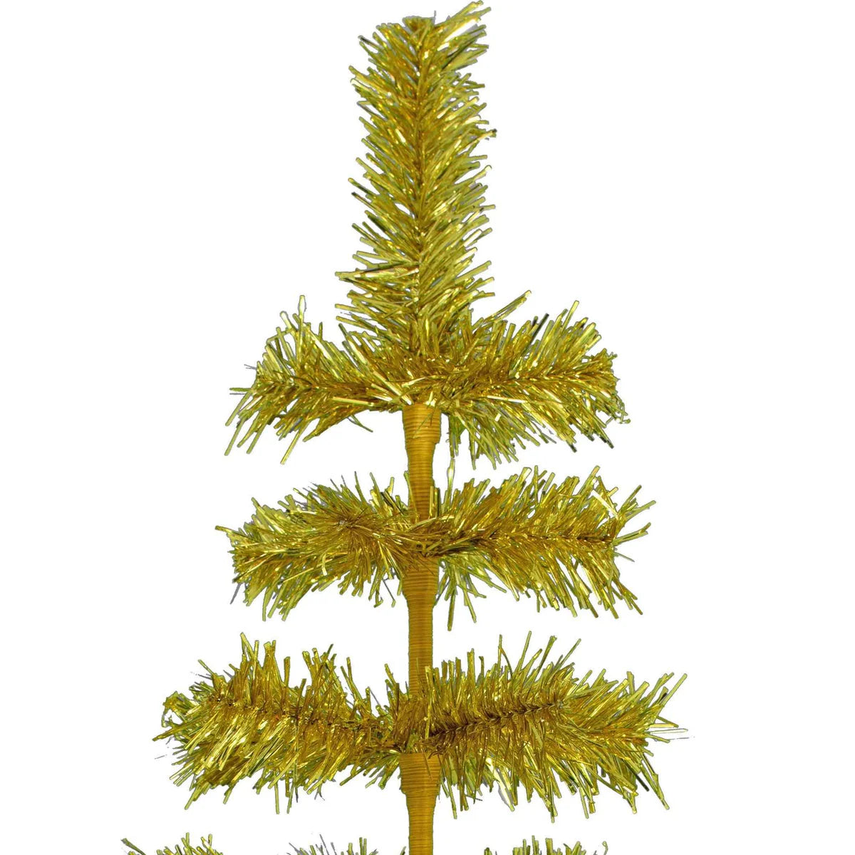 GOLD TINSEL CHRISTMAS TREE