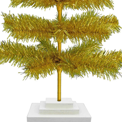GOLD TINSEL CHRISTMAS TREE