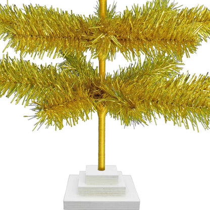 GOLD TINSEL CHRISTMAS TREE