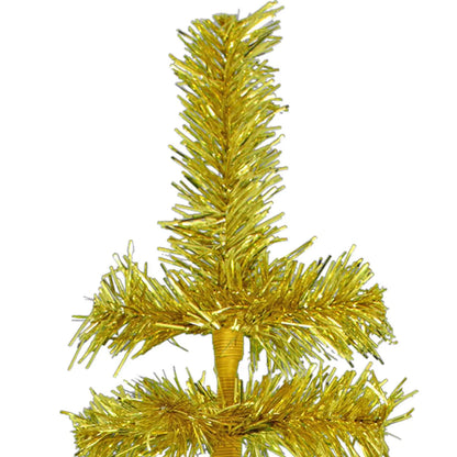 GOLD TINSEL CHRISTMAS TREE