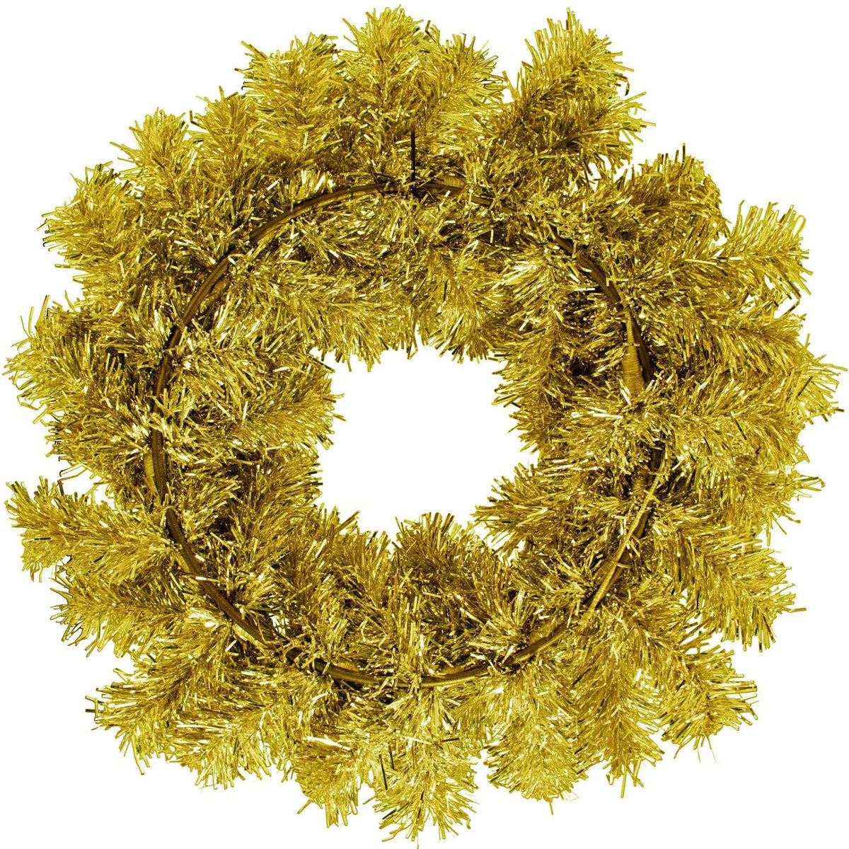GOLD TINSEL CHRISTMAS WREATHS