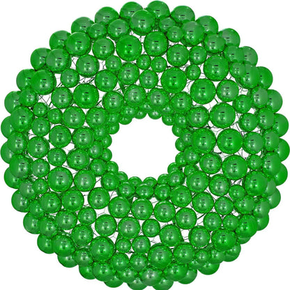 GREEN BALL ORNAMENT WREATH