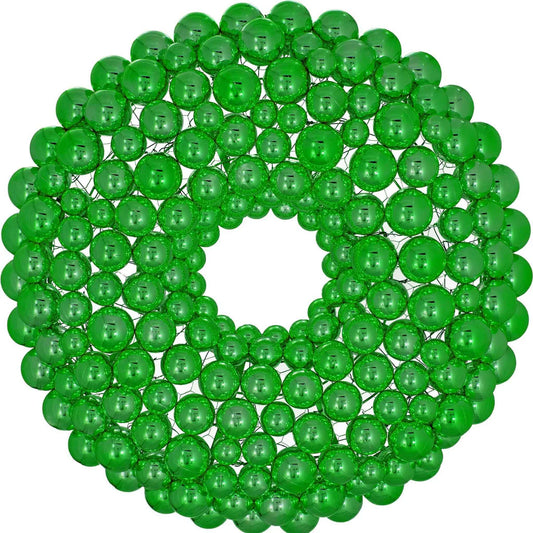 GREEN BALL ORNAMENT WREATH