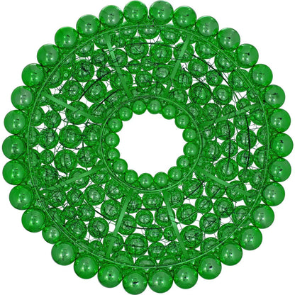 GREEN BALL ORNAMENT WREATH