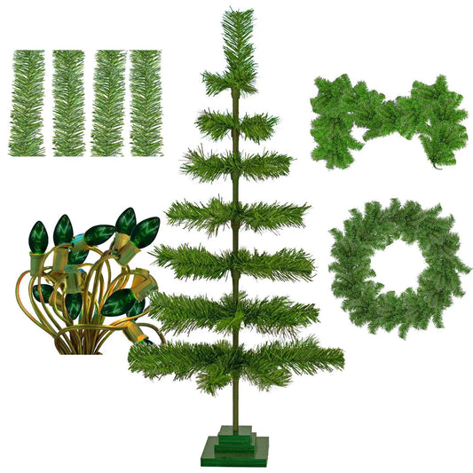 GREEN CHRISTMAS DECORATION BUNDLE KIT