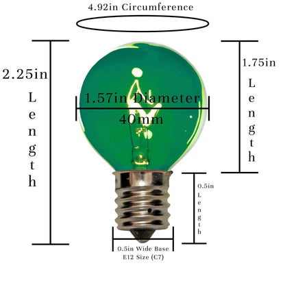 GREEN G40 LIGHT BULBS