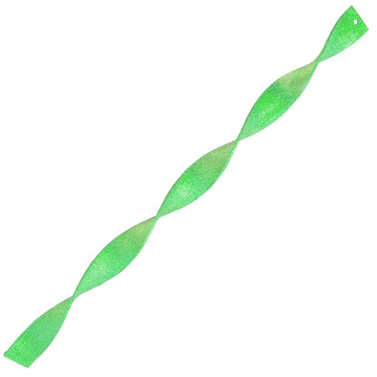 GREEN GLITTER ICICLE FINIALS
